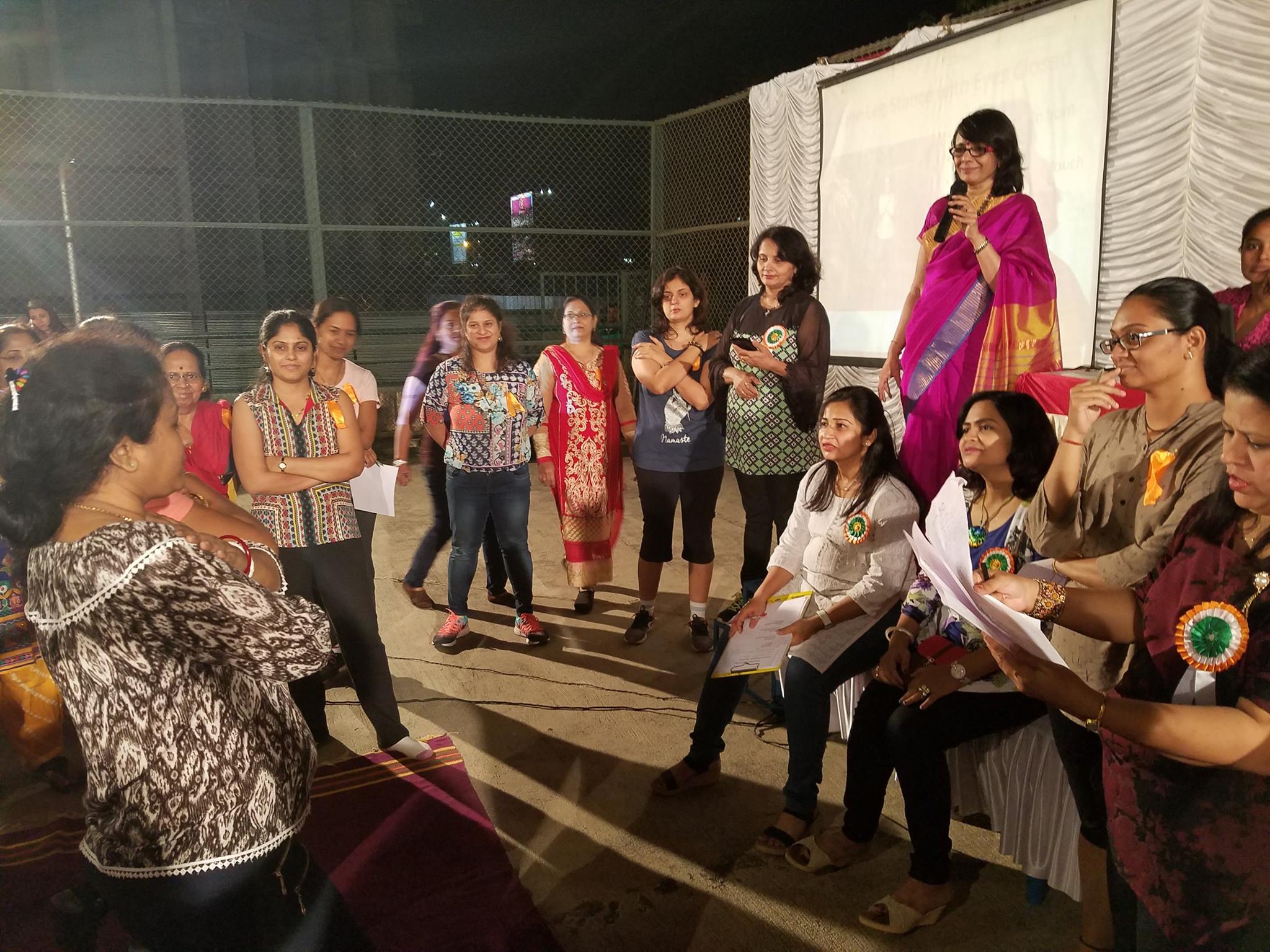 Fitness Awareness Seminar with a large housing society crowning Fitness Queen
