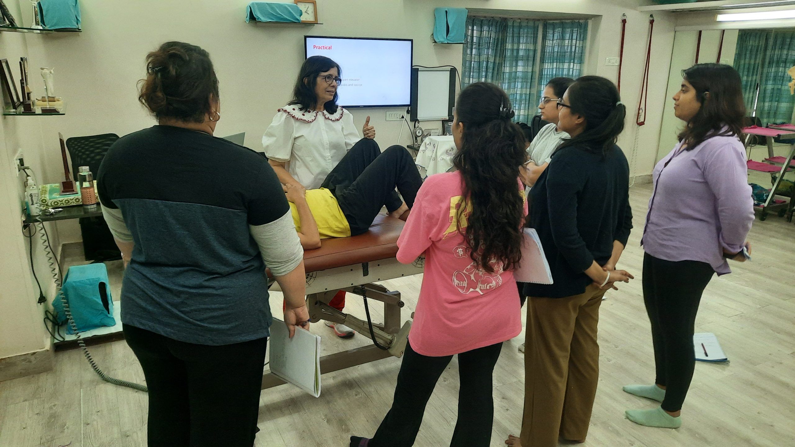 Teaching in 3-day Pelvic Health workshop 1